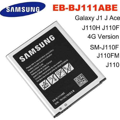 SAMSUNG Orginal EB-BJ111ABE 1800mAh Battery For Samsung Galaxy J1 J Ace J110 SM-J110F J110H J110F J110FM 4G Version + Free Tools
