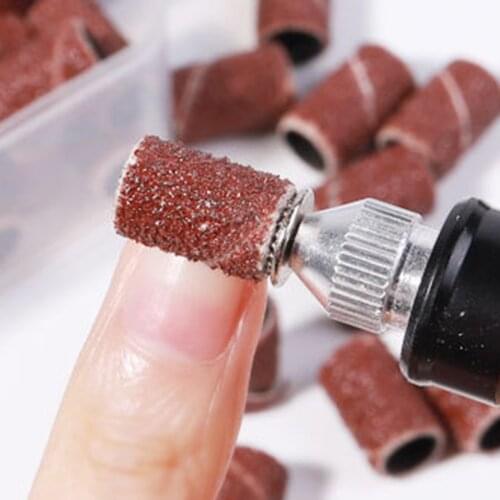 Nail Art Sanding Bands Set Manicure Pedicure for Electric Nail Machine Gel Polish Remover Tool Replacement Bits