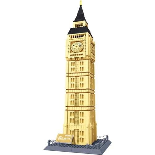 Wange 5216 1642pcs London Big Ben World Construction Building Blocks Creative Architecture Gift Toys Kids For Children