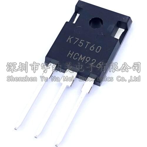 10PCS IKW75N60T IKW75N60 K75N60 TO-247 High power IGBT tube 75A 600V