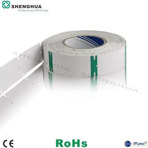 10pcs/roll SH-I0101 uhf Label card rfid clothing apparel tag ticket ISO 180000-6C 90*40MM SH-I0101