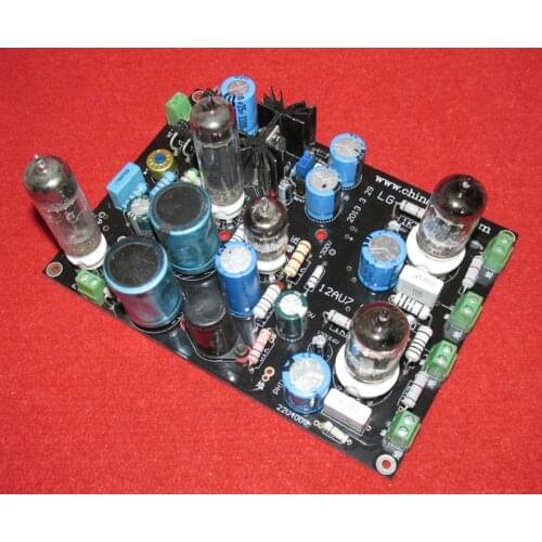 12AU7 SRPP stereo front-end circuit board LG119, simple structure, good linearity, strong overload capacity, less phase shift