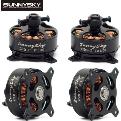 4pcs/lot Sunnysky X2206 1500KV/1900KV 2-3S 3mm Shaft Diameter Outrunner Brushless Motor For RC Aerobatics Airplane Multirotor