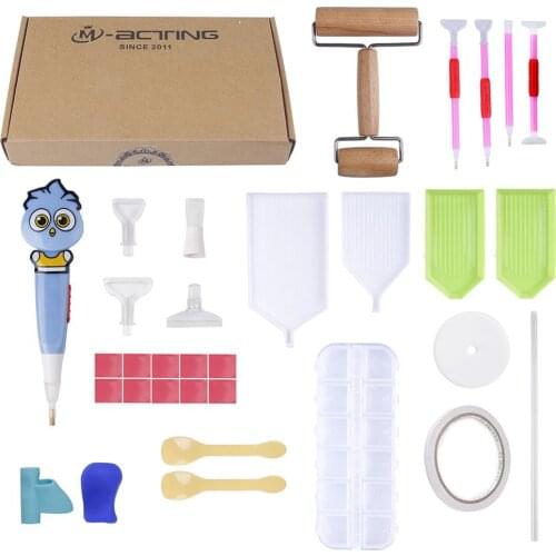 5D diamond painting mosaic accessories and tools 29PCS diamond painting cross stitch embroidery pen tool set mosaic glue pen set