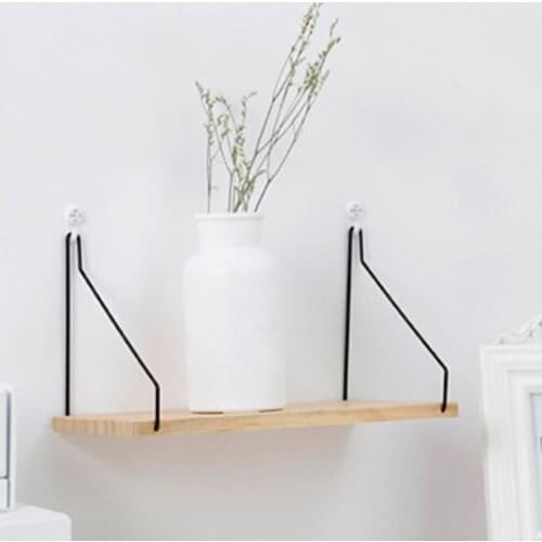 Geometric Shape Wooden Wall Shelf Wall Mounted Storage Rack Organization For Bedroom Kitchen Home Decor Kid Room Decoration