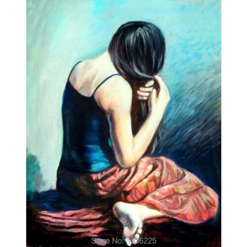 Canvas art work picture woman sex Oil Painting hand painting home decor girls pictures sexy modern paintings