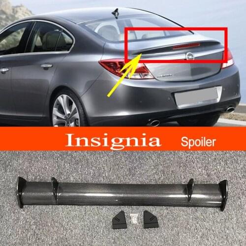 Insignia 2009-2016 Real Carbon Fiber GT-style Car-styling Sporty Rear Trunk Wing Spoiler for Opel Insignia 2009-2016 Sedan