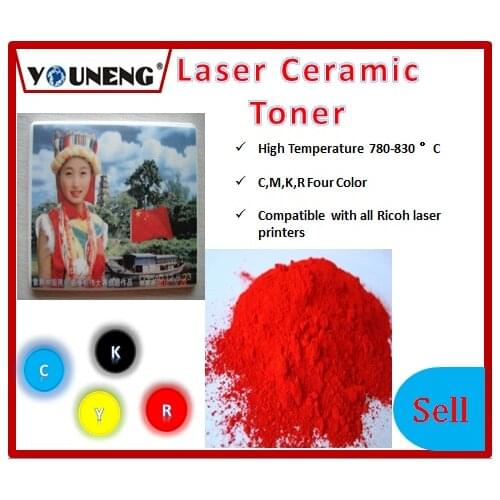 Ceramic Toner Powder for laser printers Cyan Yellow Black Red