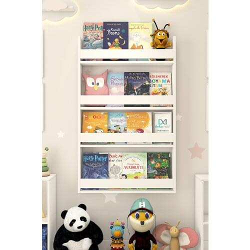 Bookcase Child Room Educational Bookshelf Baby Room 4 Shelves 75x120 bookshelf wood tree bookshelf Educational Child library