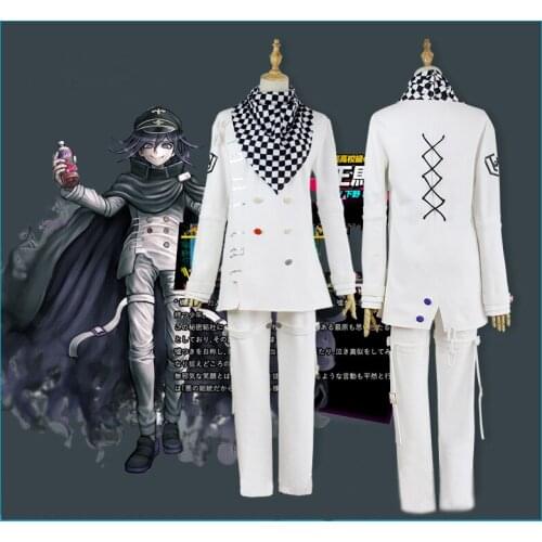2020 Danganronpa V3 Ouma kokichi Cosplay Costume Japanese Game School Uniform Suit Outfit Clothes shoes Halloween Carnival Props