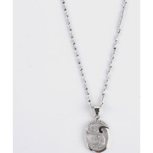 HONONJO 2021 Hot Sale Bohemia Cute loveWedding Jewelry Set Silver Necklace Set For Women Gifts Cubic Zirconia