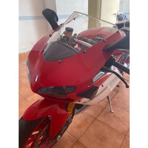 New Motorcycle Windshield WindScreen+Screws For Ducati 848 1098 1198 1098s 1198s