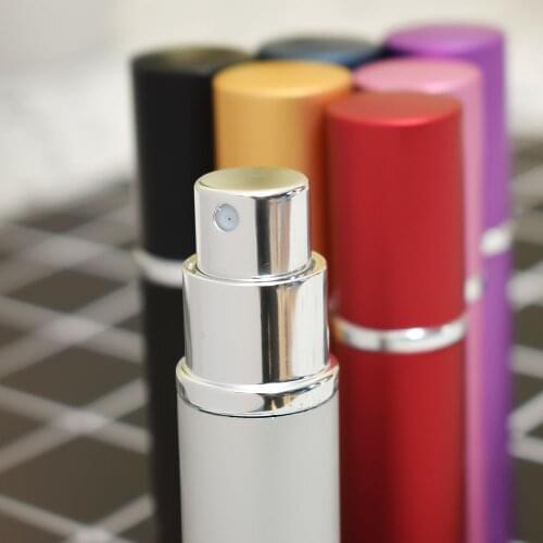 5.5ml Mini Portable For Travel Aluminum Refillable Perfume Bottle Lipstick Tube Lash Lipbalm Split Bottles Makeup Tools