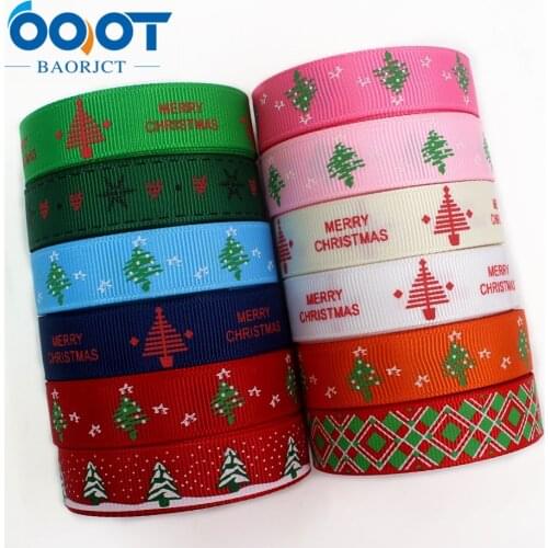 1971324,5/8'' 16mm Christmas holiday decoration gift wrapping Printed grosgrain ribbon,10yrds DIY handmade headwear accessories