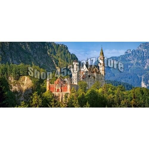 Full 5D Diamond Embroidery Neuschwanstein Castle, Germany Diy Diamond Painting Cross Stitch Diamond Mosaic Sets Home Decorative