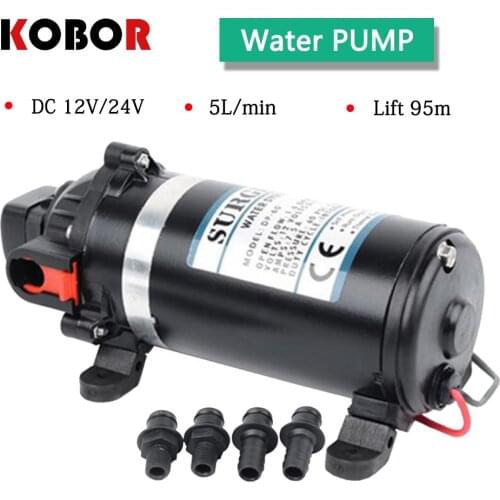Dp-160s 12v 24v Dc 126w 9.5m Lift 160psi 11bar Portable Miniature Electric High Pressure Diaphragm Pump Household Water Pumps