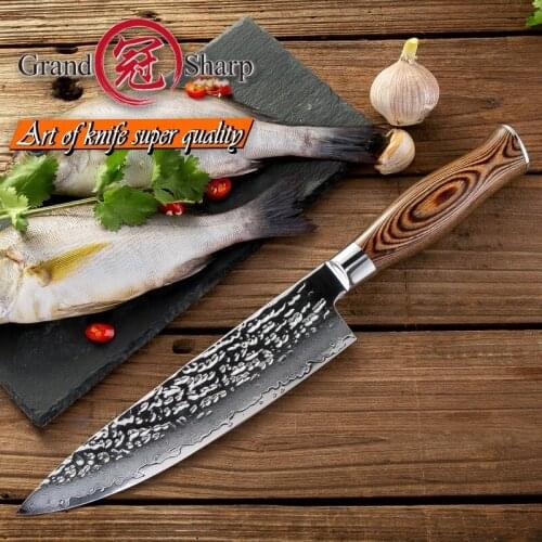 Chef Knife vg10 Japanese Kitchen Knives Stainless Steel Cooking Tool Damascus Kitchen Knife Japanese Steel Gift Box Sheath PRO