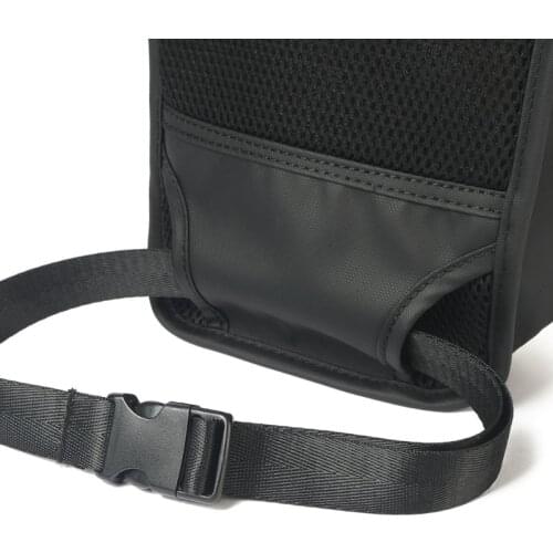 Q1QA Side Wallet Leg Bag Chest Pouch Belt Purse Messenger Bags Handbag Hip Holster Pouch for Women Men Black Oxoford Bag