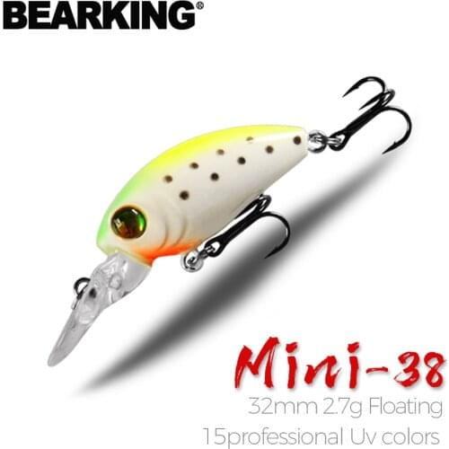 Bearking good action fishing lures minnow quality professional baits 3.2cm 2.7g hot model crankbaits penceil bait popper