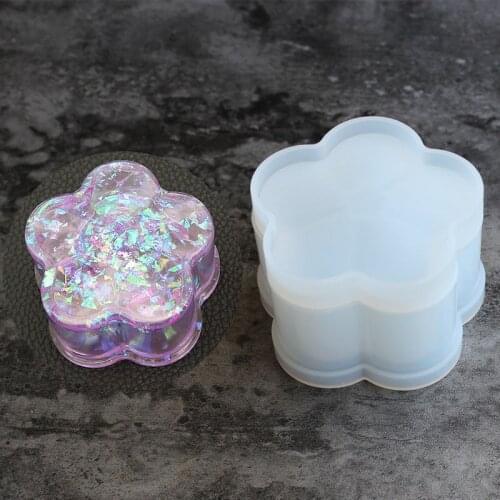 Hand-made silicone gel drop mold, love, hexagon, plum blossom, round, square receipt box shape DIY mold