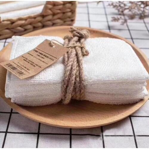 15pcs Japanese Fairy Cloth Bamboo Fiber Non-stick Oil Dishwashing Cloth Absorbent and Non-linting Household Cleaning Lazy Cloth