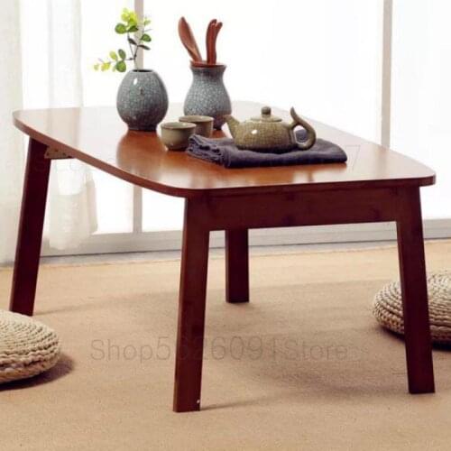 Fold the kang table nanzhu HangJi computer desk to desk low table small tea table bed table window table with activity