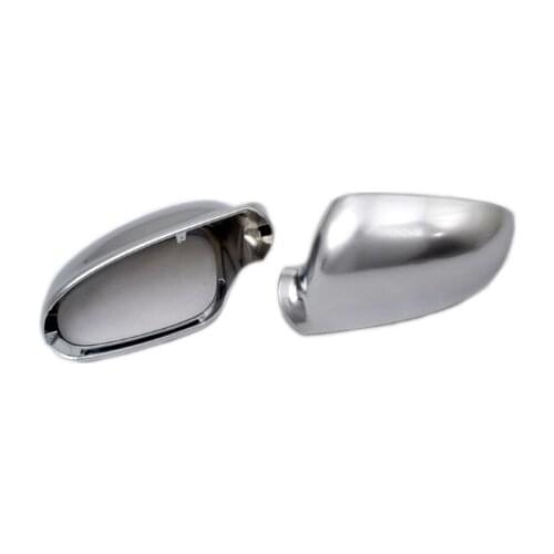 Styling R Line Style Silver Matt Chrome Side Mirror Cap Replacement L&R 2PCS for Golf MK5 for Jetta MK5 Durable