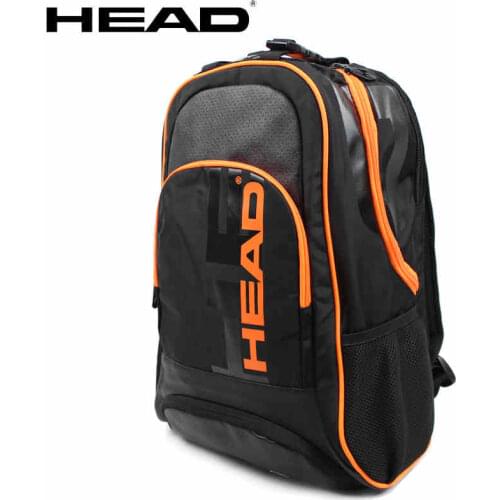Original Head Team Multifuntional black Sports Bag Tennis Badminton Bag Tennis Backpack For 1-2 Pcs