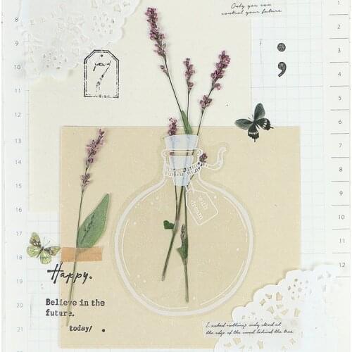 30 pcs/set Vintage Ins Glass Specimen Bottles PET sticker package DIY diary junk Journal decoration sticker album scrapbooking