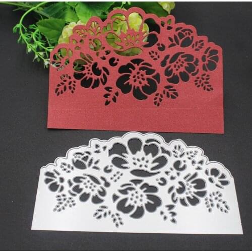 155*90MM Lace Border Background Metal Cutting Dies Craft DIY Scrapbooking Die Cut Embossing New Year 2019 Stencil Decor Template