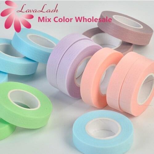 50/100pcs Mix Color Non-woven Tape Eyelash Tape Wholesale False Eyelash extension Tapes Eyebrow Tape Makeup Tool Prevent allergy