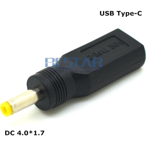 DC 4.0mm 1.7mm Male to USB Type-C Female Power Connector Charge Adapter Adaptor 4.0*1.7 4.0 1.7 mm Type c USB3.1 USB-C