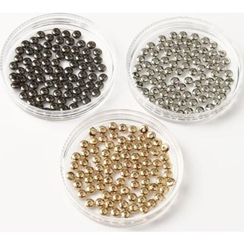 4/6mm CCB Charm Spacer Beads Wheel Bead Flat Round Loose Beads for Jewelry Making DIY Bracelet Findings Supplies 100-200pcs