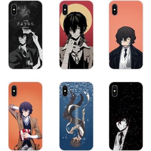 Anime Bungou Stray Dogs Dazai Osamu Transparent Soft Covers For Xiaomi Redmi Note 3 4 5 6 7 8 Pro Mi Max Mix 2 3 2S Pocophone F1