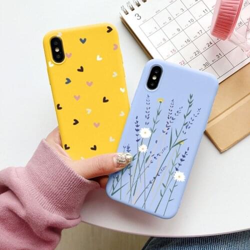 TPU Florals Heart Cover For Samsung Galaxy A10 A11 A21S A30 A31 A40 A50 A51 A70 A71 S8 S9 S10 S20 S21 Note 10 20 Plus Ultra Case