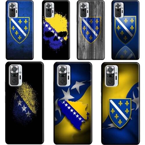 Bosnia and Herzegovina Flag Case For Xiaomi Redmi 9 9T 9C 8A 9A K40 Phone Cover For Redmi Note 10 9 Pro Note 8 8T 9S