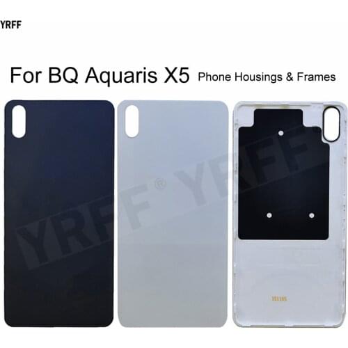 For BQ Aquaris X5 Battery Back Cover Door Housing Hard Plastic Phone Housings Frames Case Accessories