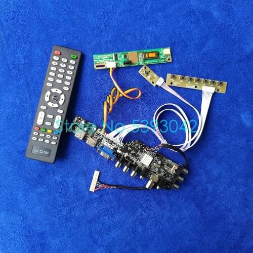 For LP154WX4(TL)(AA)/(TL)(AB)/(TL)(CA)/(TL)(CB)/(TL)(CC) DVB LVDS 30Pin 3663 digital 1CCFL USB+ 1280*800 controller card kit