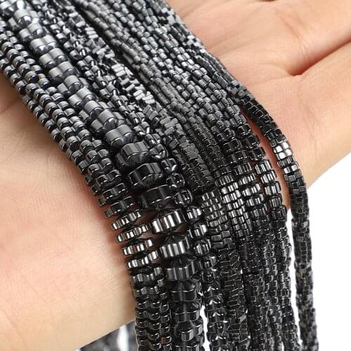 Chrysanthemum Black Hematite Natural Stone Beads Round Beads For Jewelry Making DIY Bracelet Necklace Accessories Beads 4-8mm