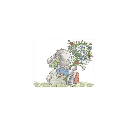 NN YIXIAO Counted Cross Stitch Kit Cross stitch RS cotton with cross stitch Patched rabbit (26)