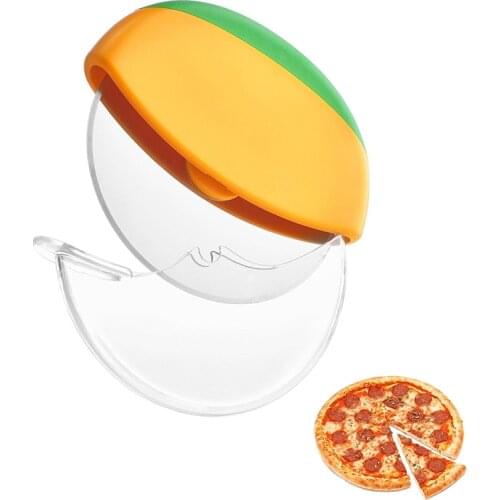 LMETJMA Premium Pizza Cutter Wheel Stainless Steel Pizza Knife Cutter With Protective Blade Cover Pizza Slicer Cutter KC0278