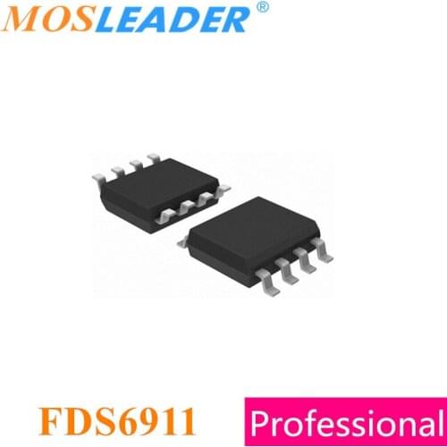 Mosleader FDS6911 SOP8 100PCS 1000PCS Dual 20V 7.5A Rds=15mA@VGS=4.5V N-Channel Chinese High quality