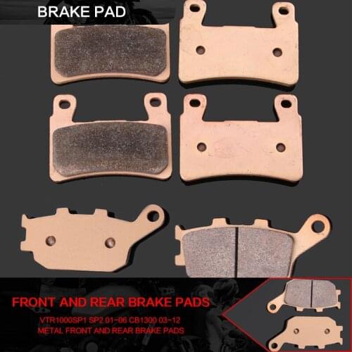 Motorcycle Front and Rear Brake Pads For Honda CBR 600 F4 F4i CBR929 CBR954 FIREBLADE CBR900 RR VTR 1000 SP-1 (SP45) CB1300