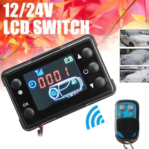 12V/24V LCD Monitor Switch Board And Air Diesel Heater Parking Remote Controller For Websato Eberspacher Diesels Heater