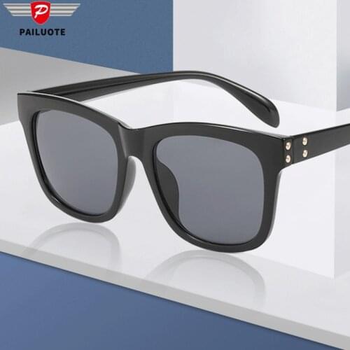 Fashion Korea Brand Designer Sunglasses Women Big Frame Shades Eyewear Glasses for Men Lens Material Polycarbonate Gafas de Sol