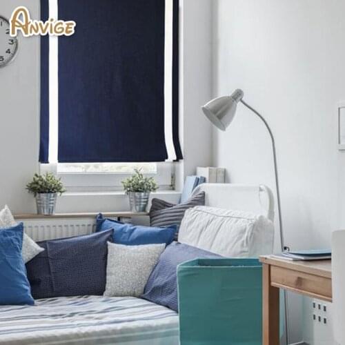 Anvige Modern 60+ Colors Custom Roman Shades With Trim Roman Blinds For Windows Kitchen