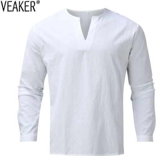 VEAKER Men's Long Shirts