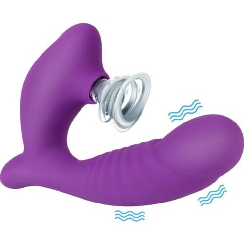 Clitoris Sucker Dildo Erotic Vibrator Sex Toys for Women G Spot Massager Oral Tongue Sucking Clit Vagina Stimulator