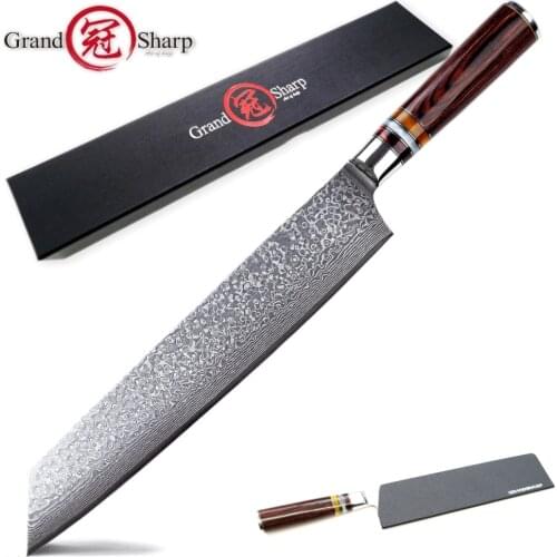 Japanese Chef Knife 9.5" Kitchen Knives vg10 67 layers Japanese Damascus Stainless Steel Home Cooking Tool Gift Box Scabbard NEW
