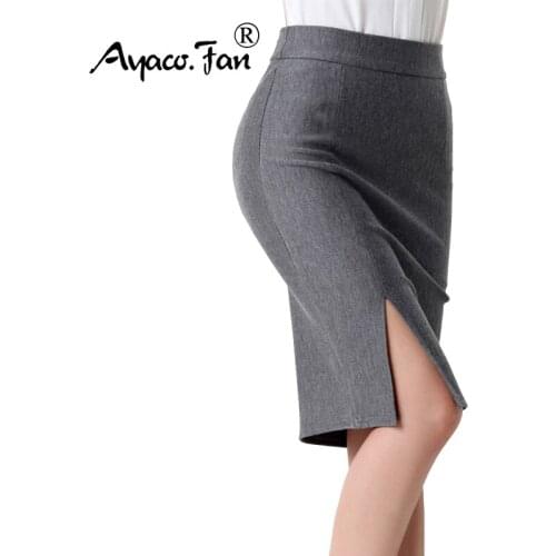 2019 New Arrival Skirts Women Formal Work Wear Professional Skirts Ladies Sexy High Waist Mini Pencil Skirt 5 Colors Plus Size